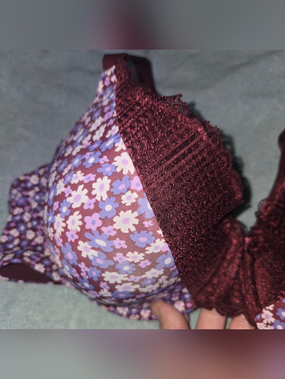 Maidenform Floral Print Bra Sz 40C - Picture 3 of 9